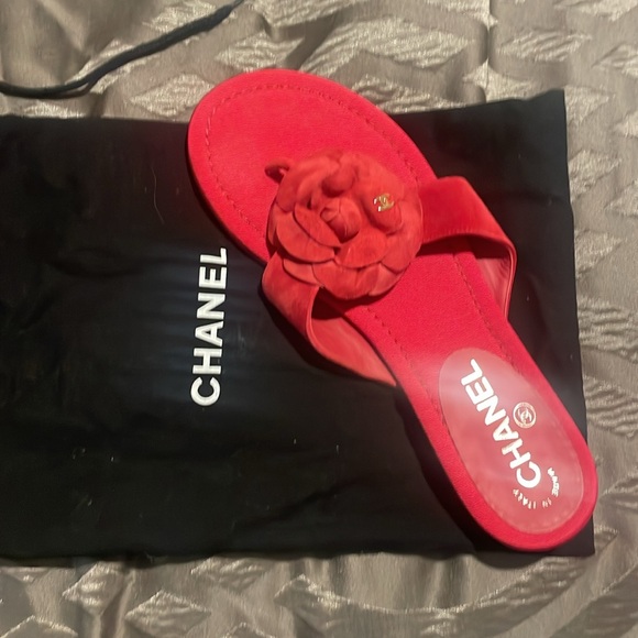 Suede slides from 2016 collection by Karl Lagerfeld. - Picture 2 of 7